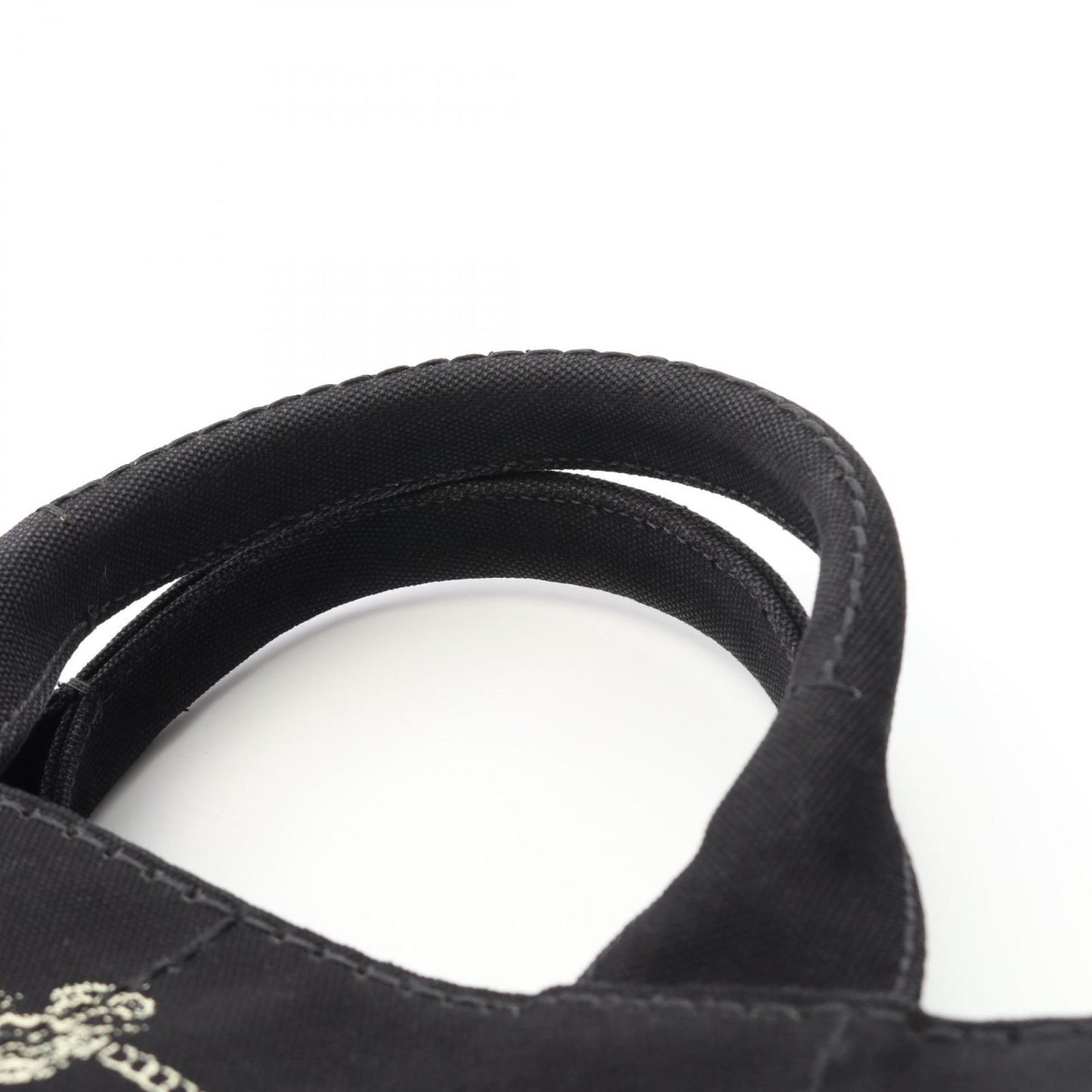 PRADA CANAPA Tote Bag in Black Canvas - Timeless Elegance