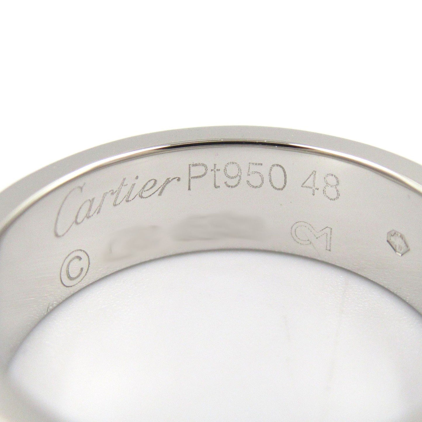 CARTIER Love Ring in Platinum Pt950 - Timeless Elegance