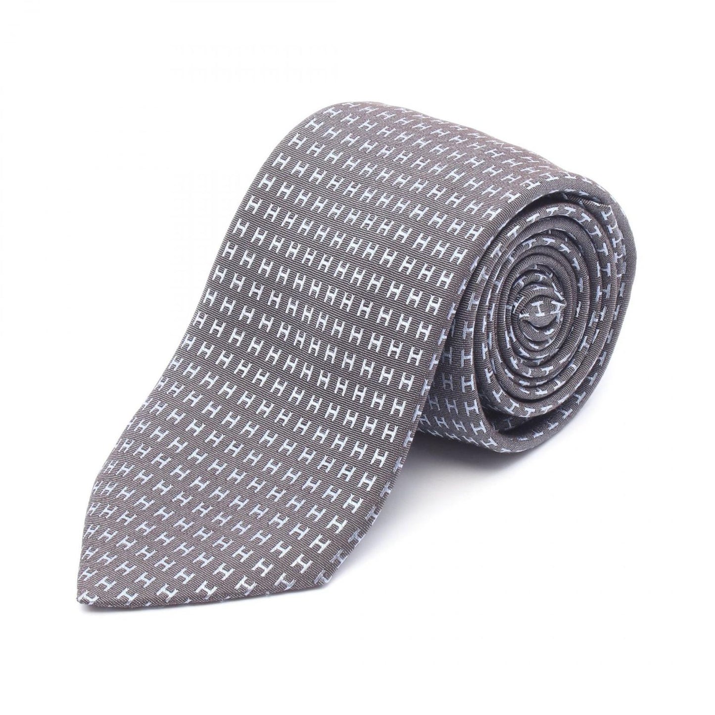 HERMES H Logo Silk Tie - Unused Luxury Accessory