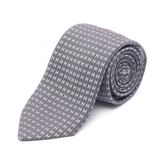 HERMES H Logo Silk Tie - Unused Luxury Accessory