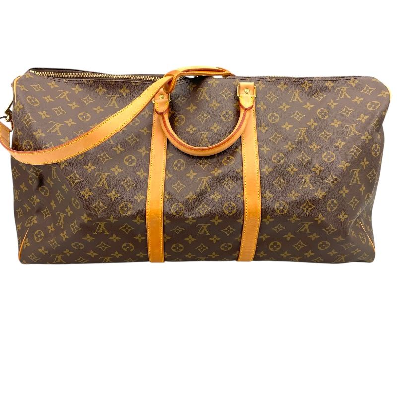 Louis Vuitton Keepall Bandoulière 60 Monogram Brown Unisex Bag