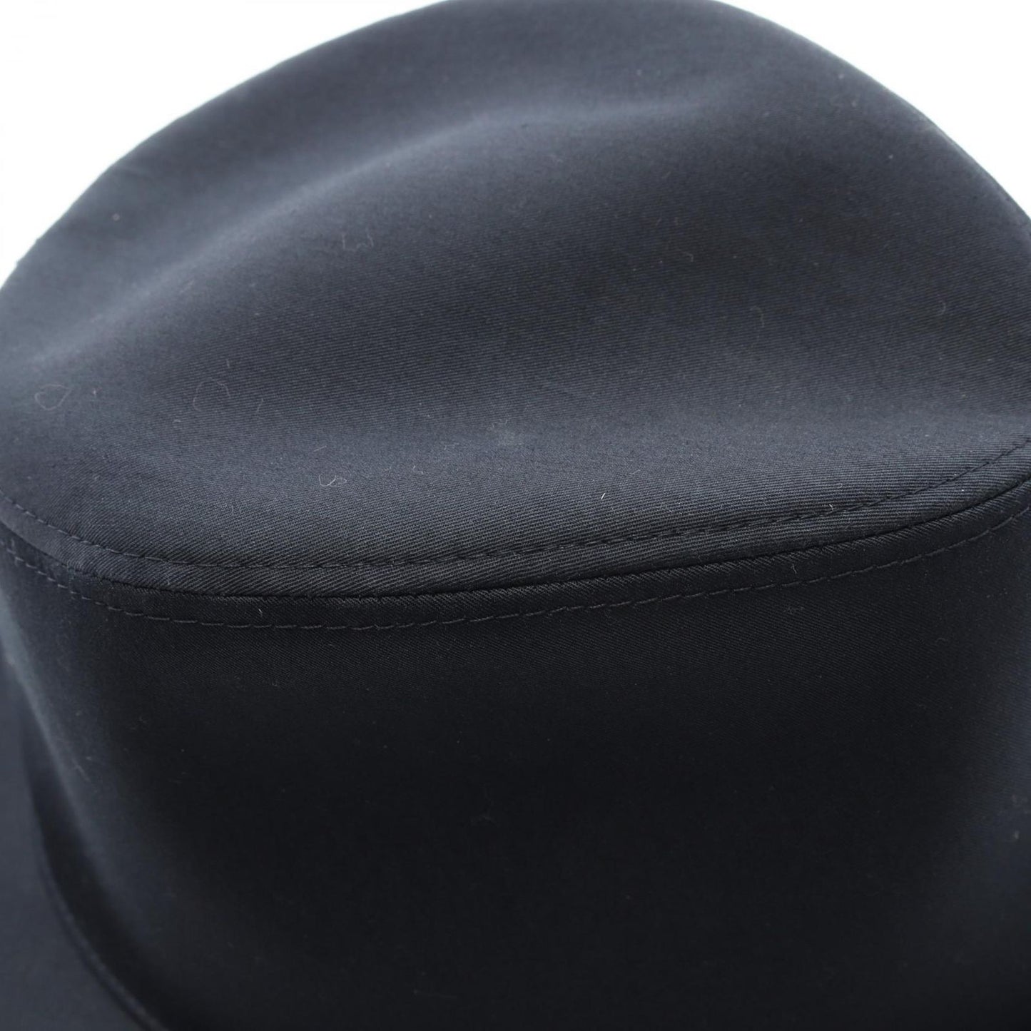 HERMES Navy Canvas Hat with H Embroidery - Unisex Elegance