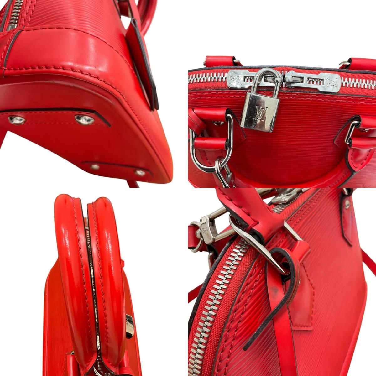 Louis Vuitton Alma BB M41160 Red Epi Leather Shoulder Bag