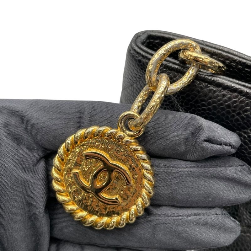 CHANEL Reissue Tote A01804 Black Caviar Skin with Gold Hardware