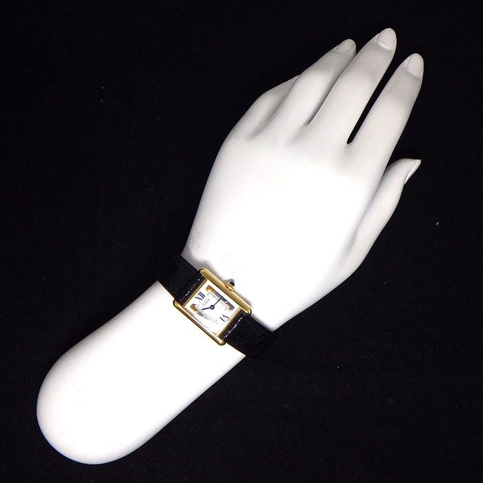 Cartier Must Tank SM W1006354 Trinity Color Quartz Watch