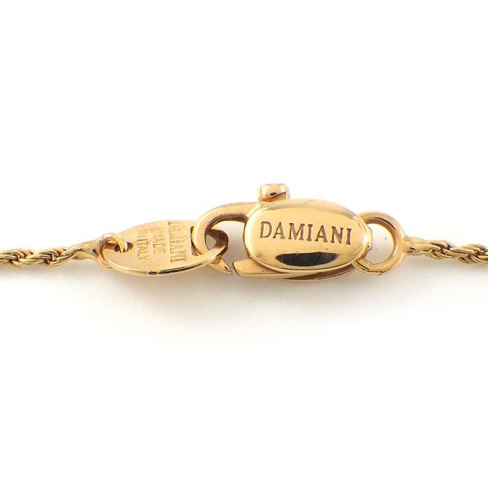 Damiani Eden Snake Necklace with Diamonds in K18 Pink Gold