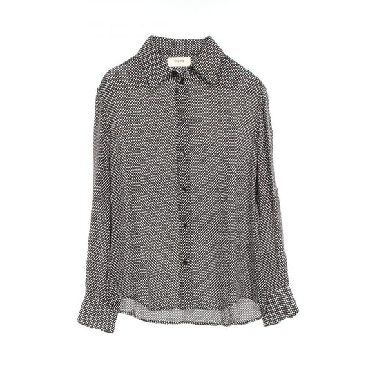 CELINE Rayon Shirt - Timeless Elegance in Black & White