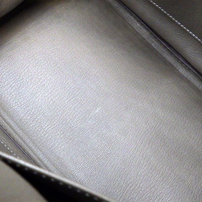 HERMES Birkin 30 Togo Bag - Etoupe with Silver Hardware, 2019