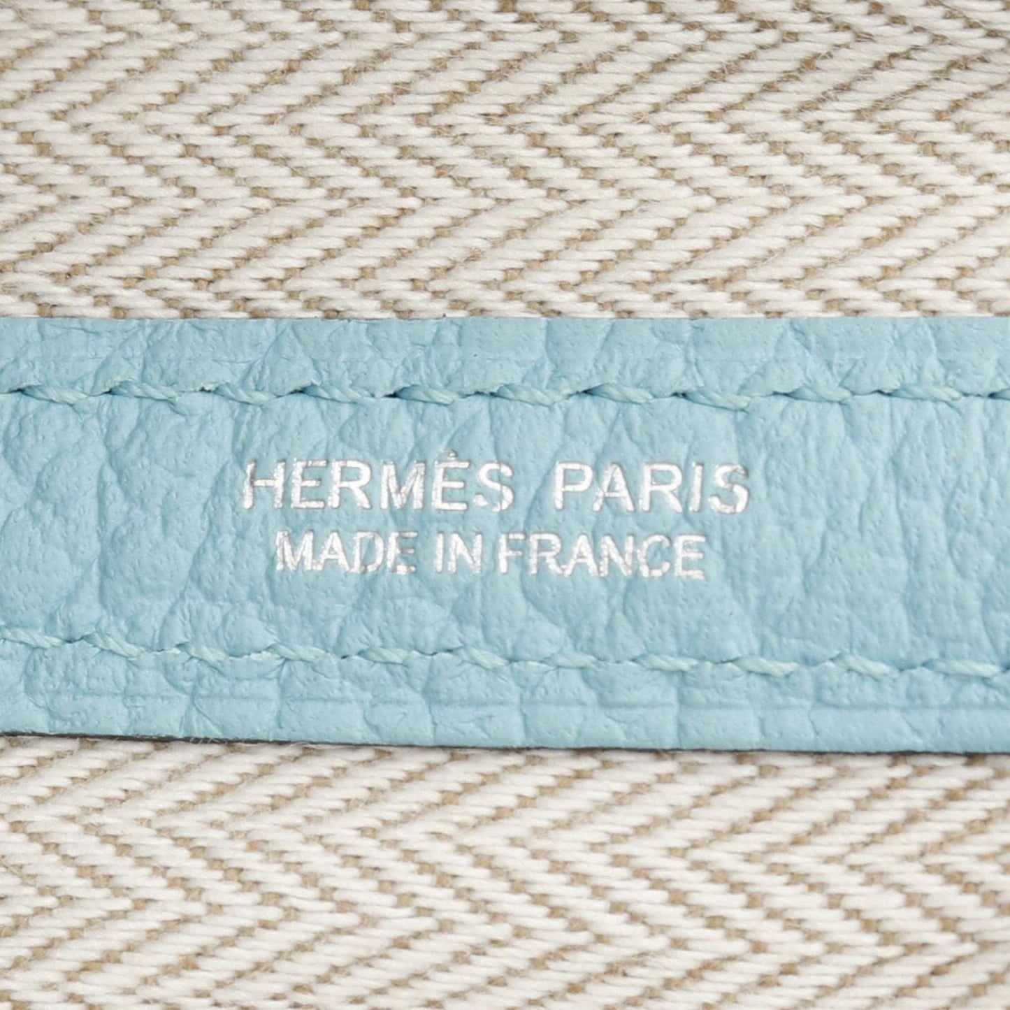 HERMES Garden Party PM Tote Bag in Blue Atoll - Exquisite Craftsmanship