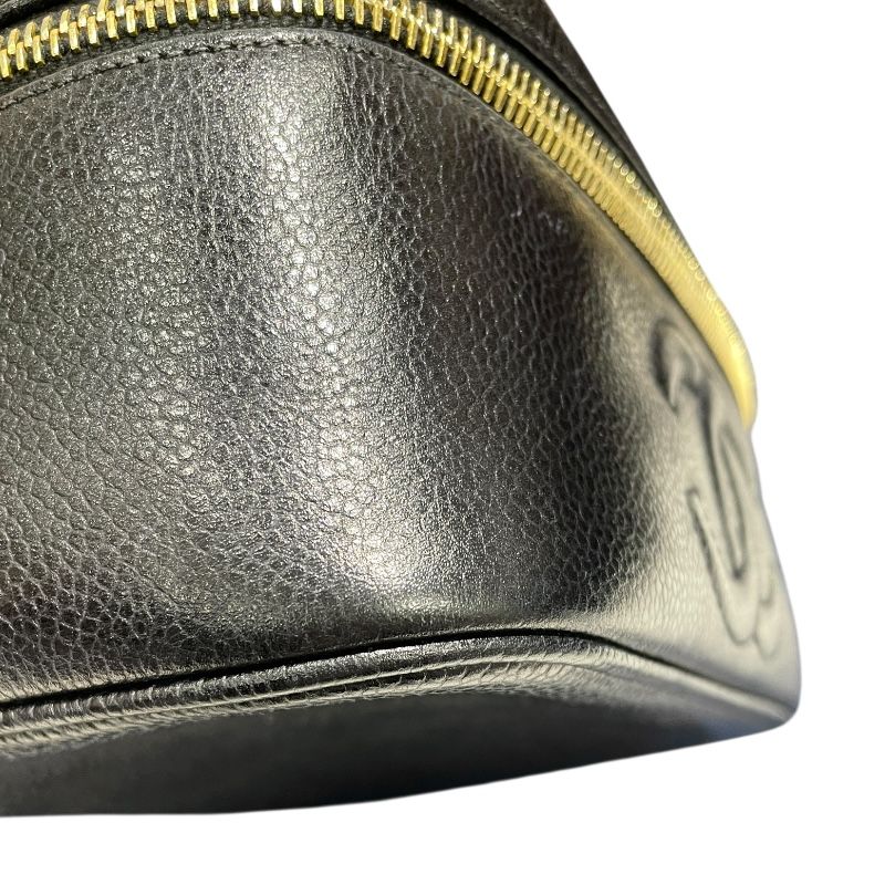 CHANEL Coco Mark Vanity Bag A01997 - Black Caviar with Gold Hardware