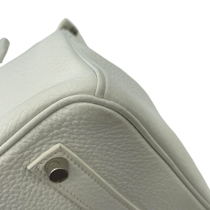 HERMES Birkin 35 Club - White, Grey, and Sangue with Silver Hardware