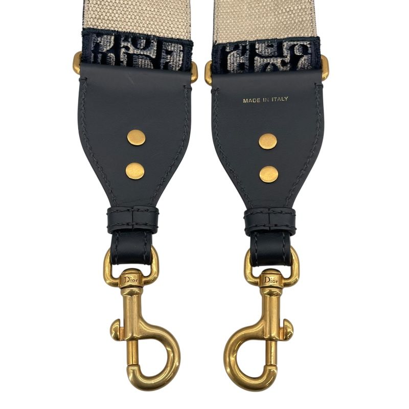 Christian Dior Oblique Velvet Strap in Blue Canvas & Leather