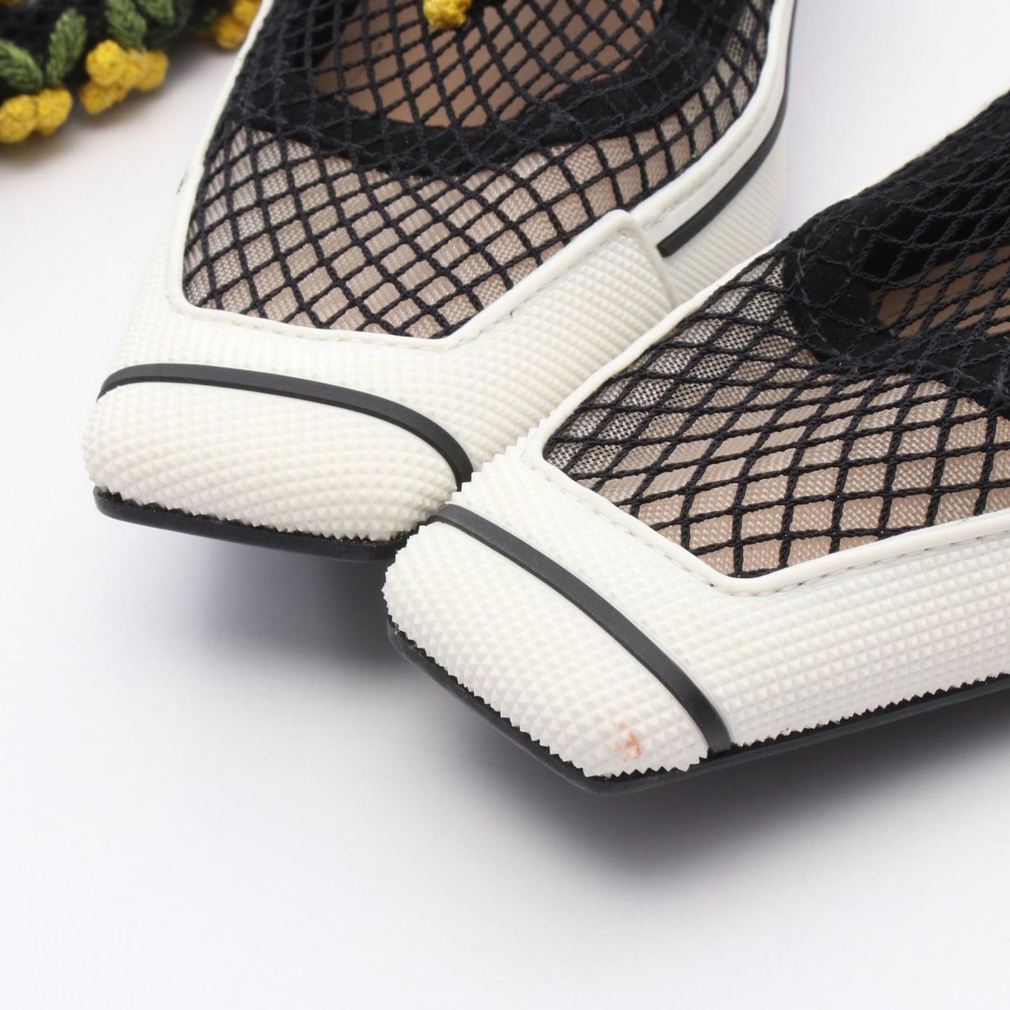 Dior Mesh Boots - Elegant Black Fabric, Size 37