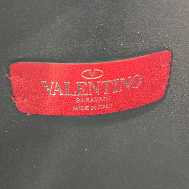 Valentino VLTN Logo Shoulder Bag in Black Leather - Unisex