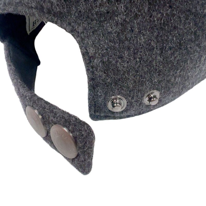 HERMES Cashmere Cap in Dark Grey - Unisex Luxury Accessory