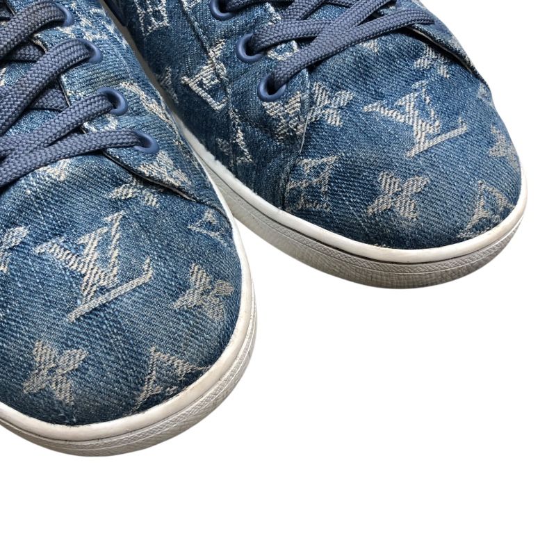 Louis Vuitton Luxembourg Line Low-Cut Sneakers in Blue - Size 8.5
