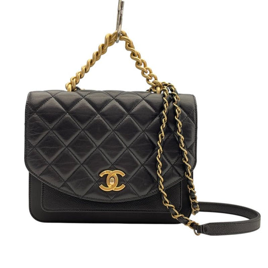 CHANEL Chain Shoulder Bag AS0785 - Black & Gold - Luxurious Lambskin