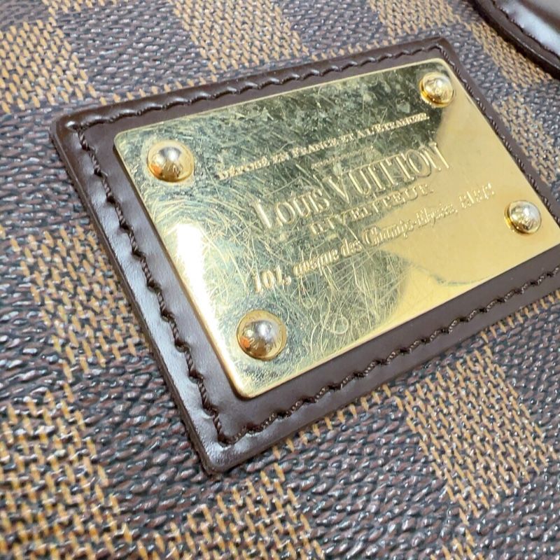 Louis Vuitton Hampstead PM Handbag - Damier Canvas with Gold Hardware