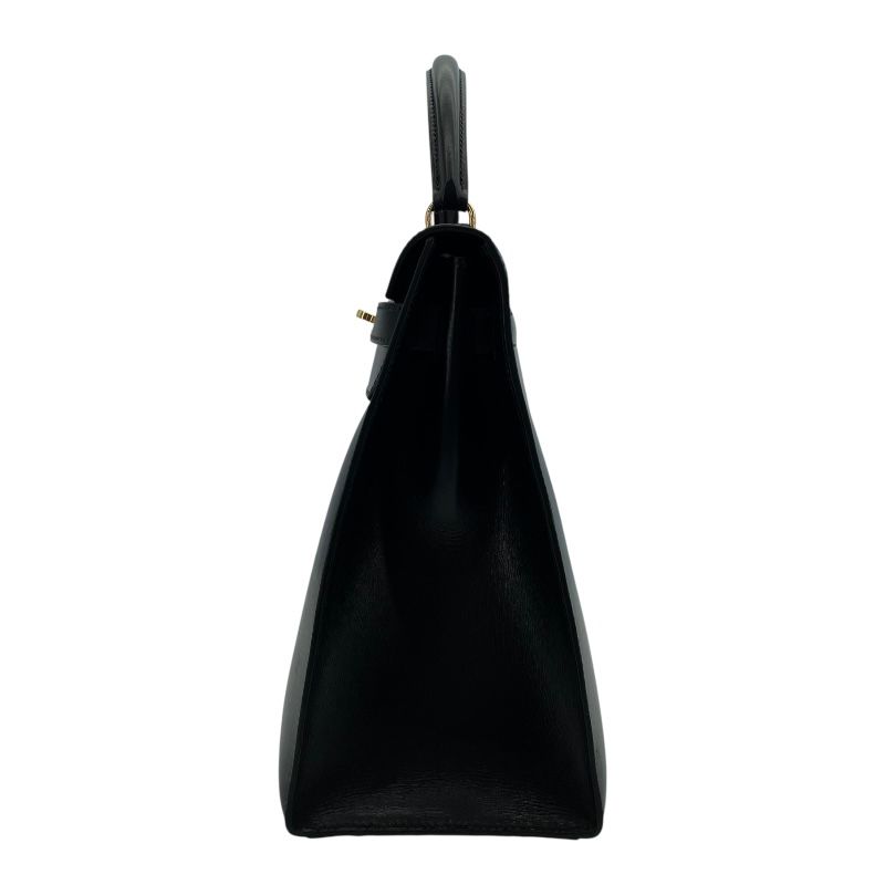 HERMES Kelly 32 Black Box Calf with Gold Hardware - Timeless Elegance