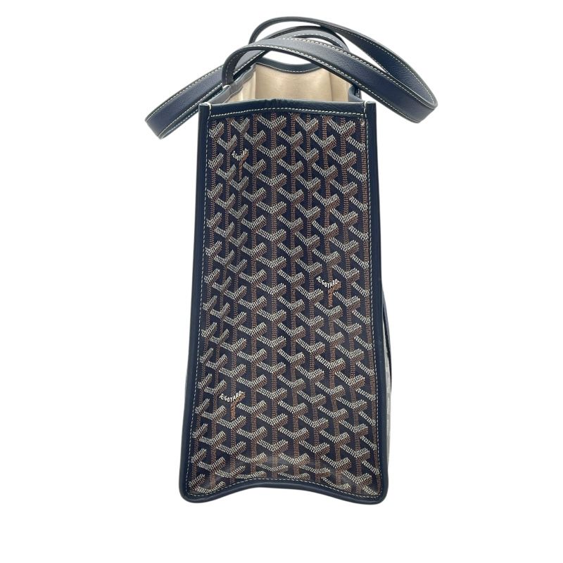 GOYARD Villette MM Navy Coated Canvas Tote Bag - Exquisite Craftsmanship