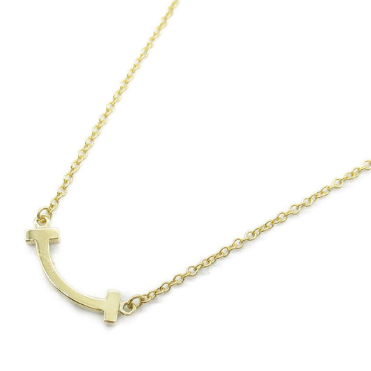 TIFFANY & CO T Smile Mini Necklace in 18K Yellow Gold