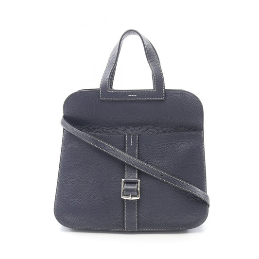 HERMES Alzan 31 Handbag in Bleu Nuit - Exquisite Craftsmanship