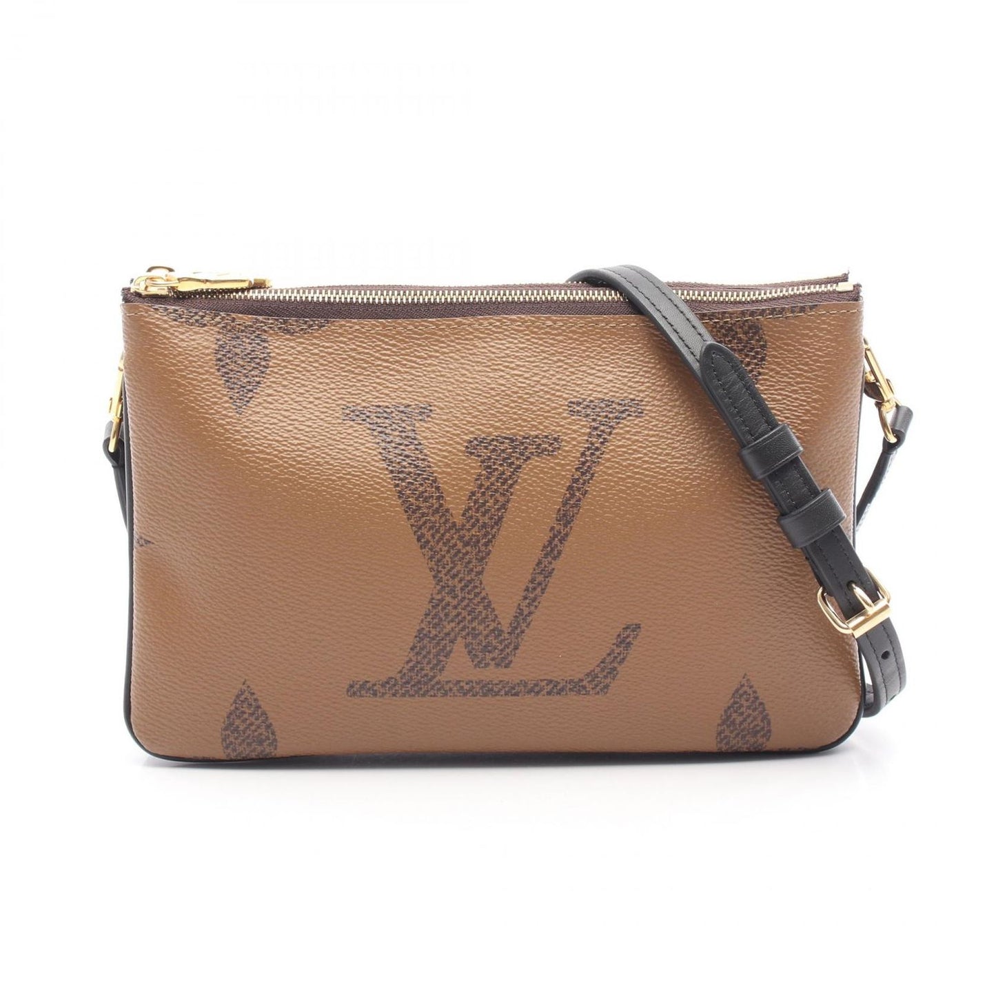 Louis Vuitton Monogram Giant Reverse Double Zip Shoulder Bag