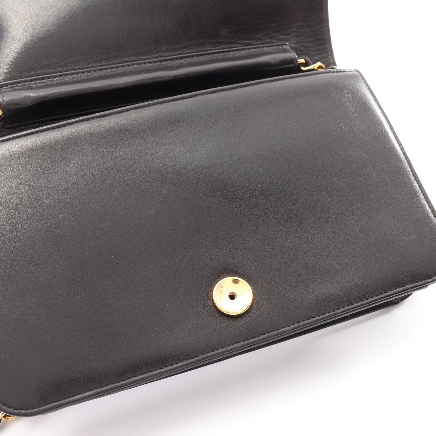 CHANEL Matelassé Single Flap Shoulder Bag in Black Lambskin