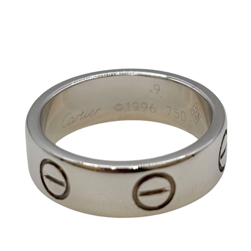 Cartier Love Ring in K18 White Gold - Timeless Elegance