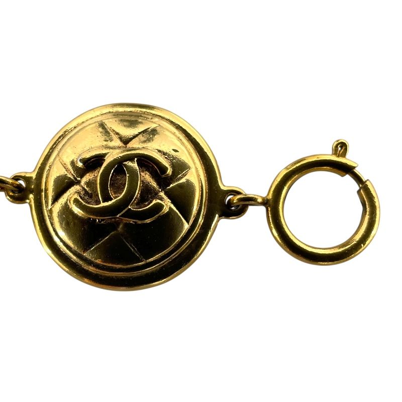 CHANEL Coco Mark Round Bracelet in Gold Metal - Exquisite Luxury