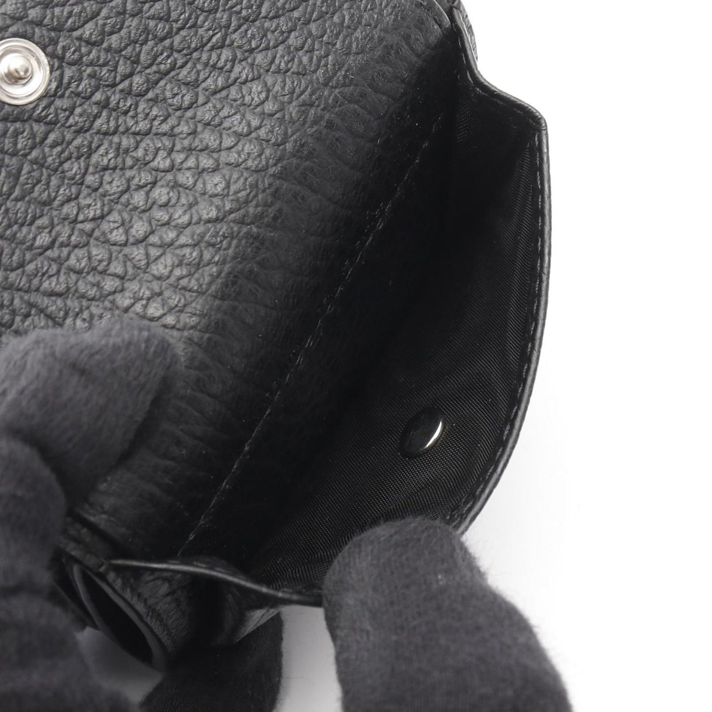 Maison Margiela 11 Black Leather Tri-Fold Wallet - New