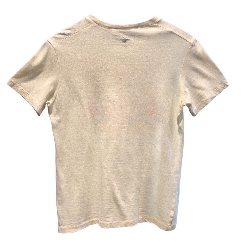 Christian Dior Cream Cotton T-Shirt for Women - XS