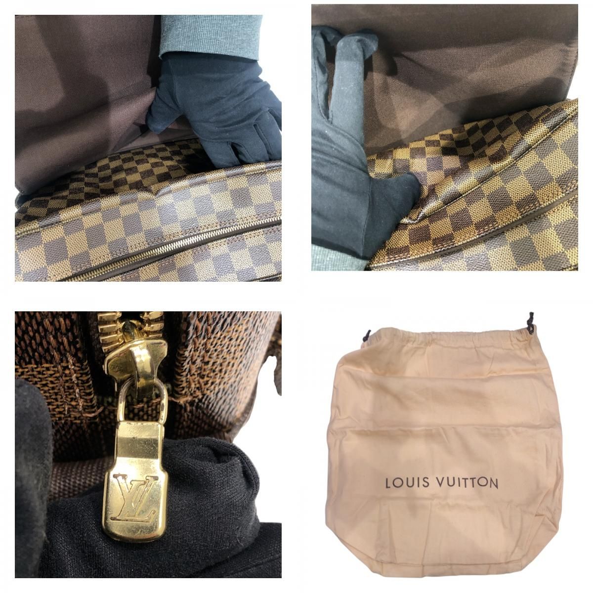 Louis Vuitton Naviglio N45255 Brown Damier Canvas Unisex Shoulder Bag