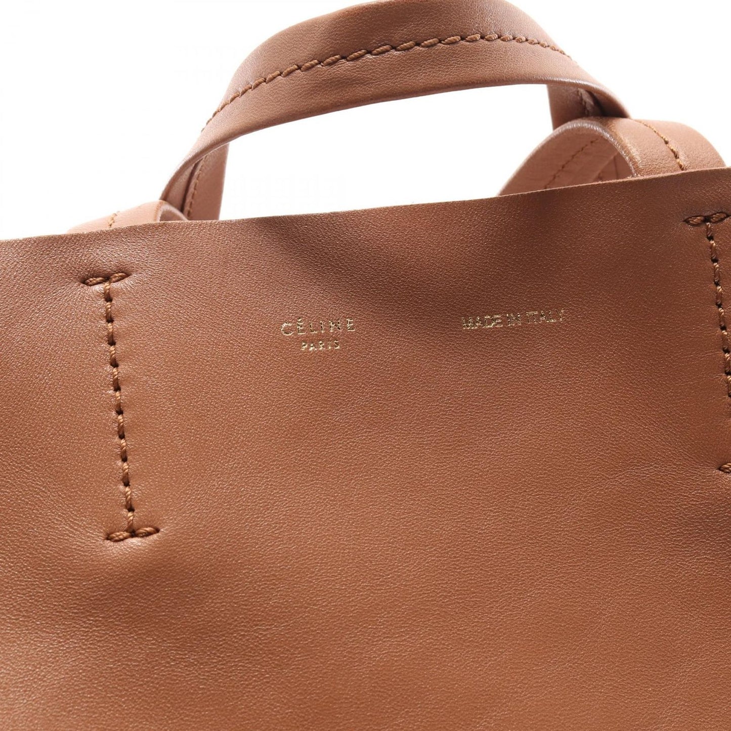 CELINE Horizontal Cabas Tote Bag - Timeless Elegance in Leather