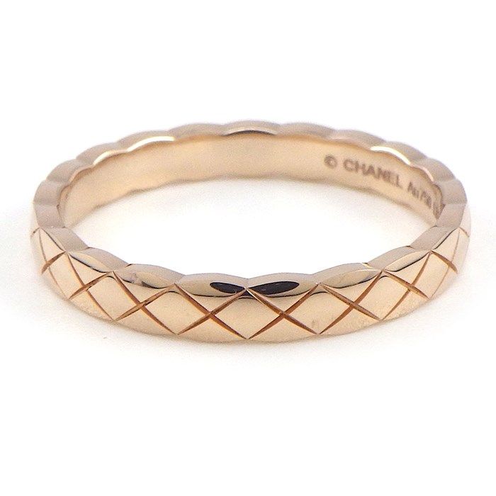 CHANEL Coco Crush Mini Ring in K18 Beige Gold - Size 21