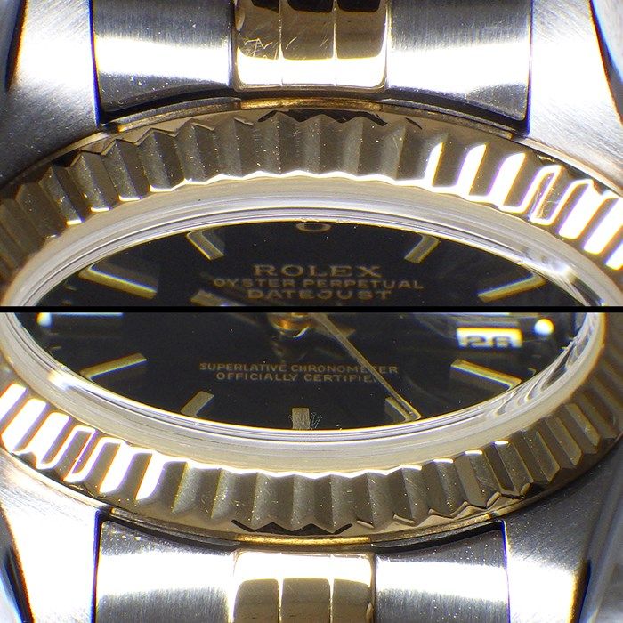 Rolex Datejust 79173 - 2000, Fluted Bezel, Black Dial, Jubilee Bracelet
