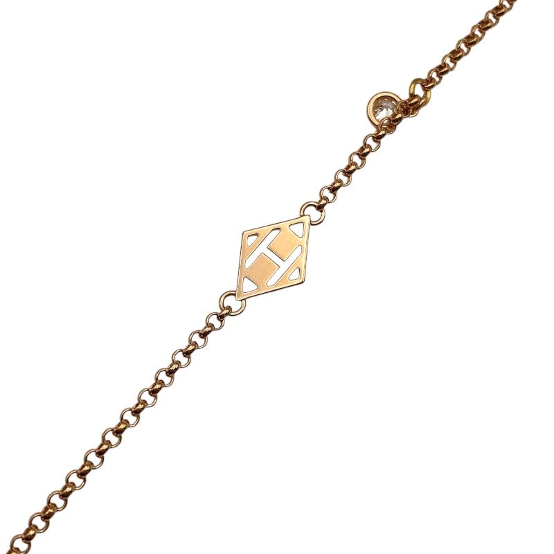 HERMES Gambard Diamond Bracelet in K18 Pink Gold - Exquisite Luxury