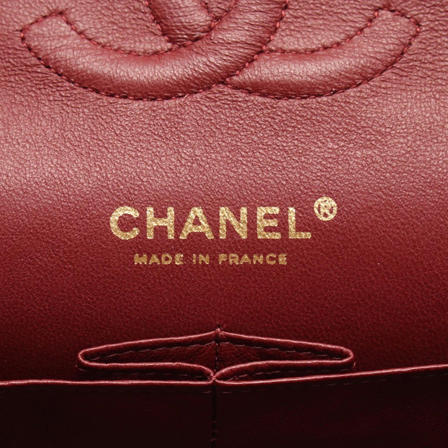 CHANEL Matelassé Double Flap Shoulder Bag in Red Gradient Lambskin