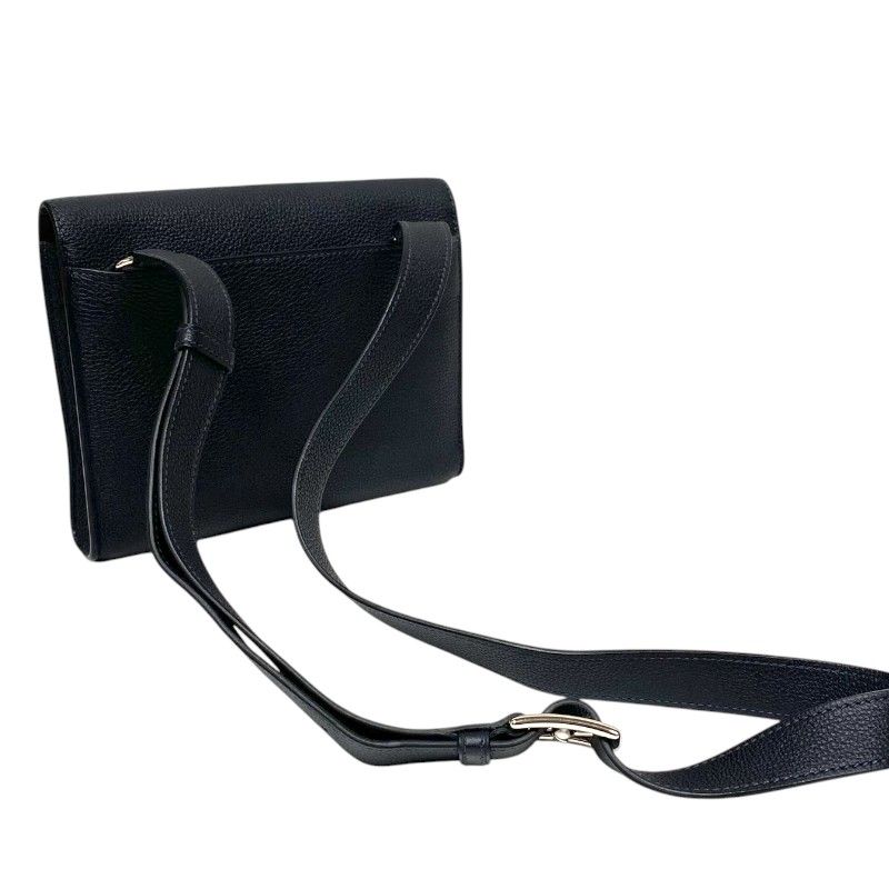 HERMES Sac à Dépêches 21 in Cabane with Silver Hardware