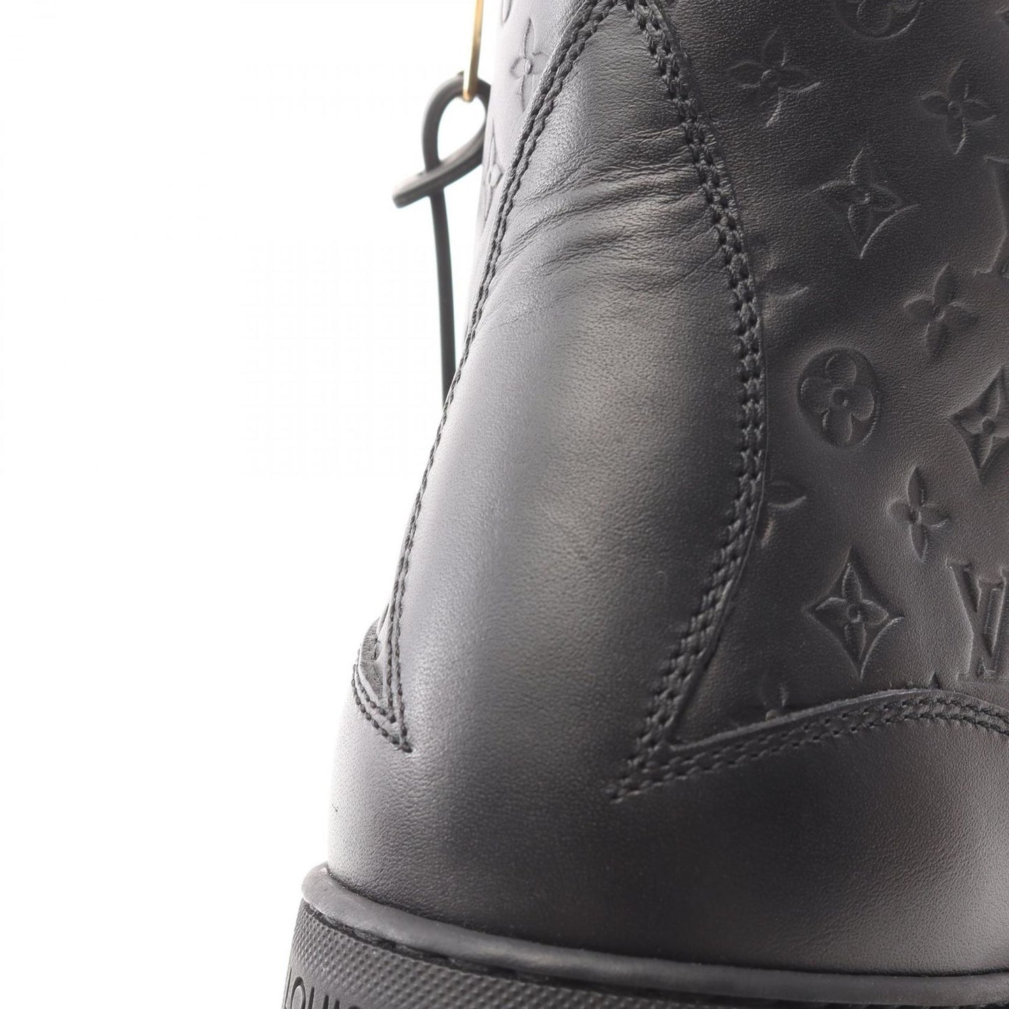 Louis Vuitton Stellar Line Black Leather High-Top Sneakers - Size 36.5