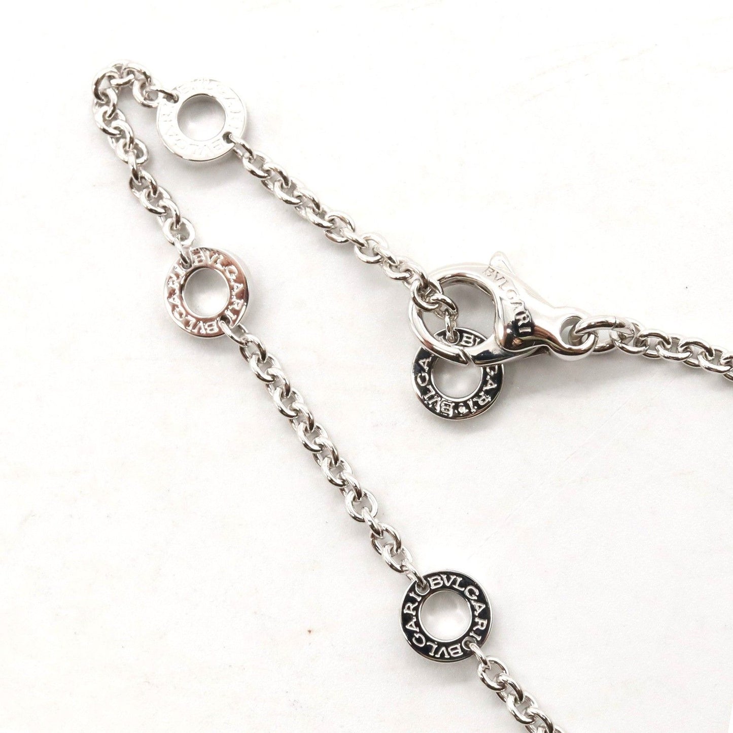 BVLGARI Parentesi Diamond Necklace in 18K White Gold