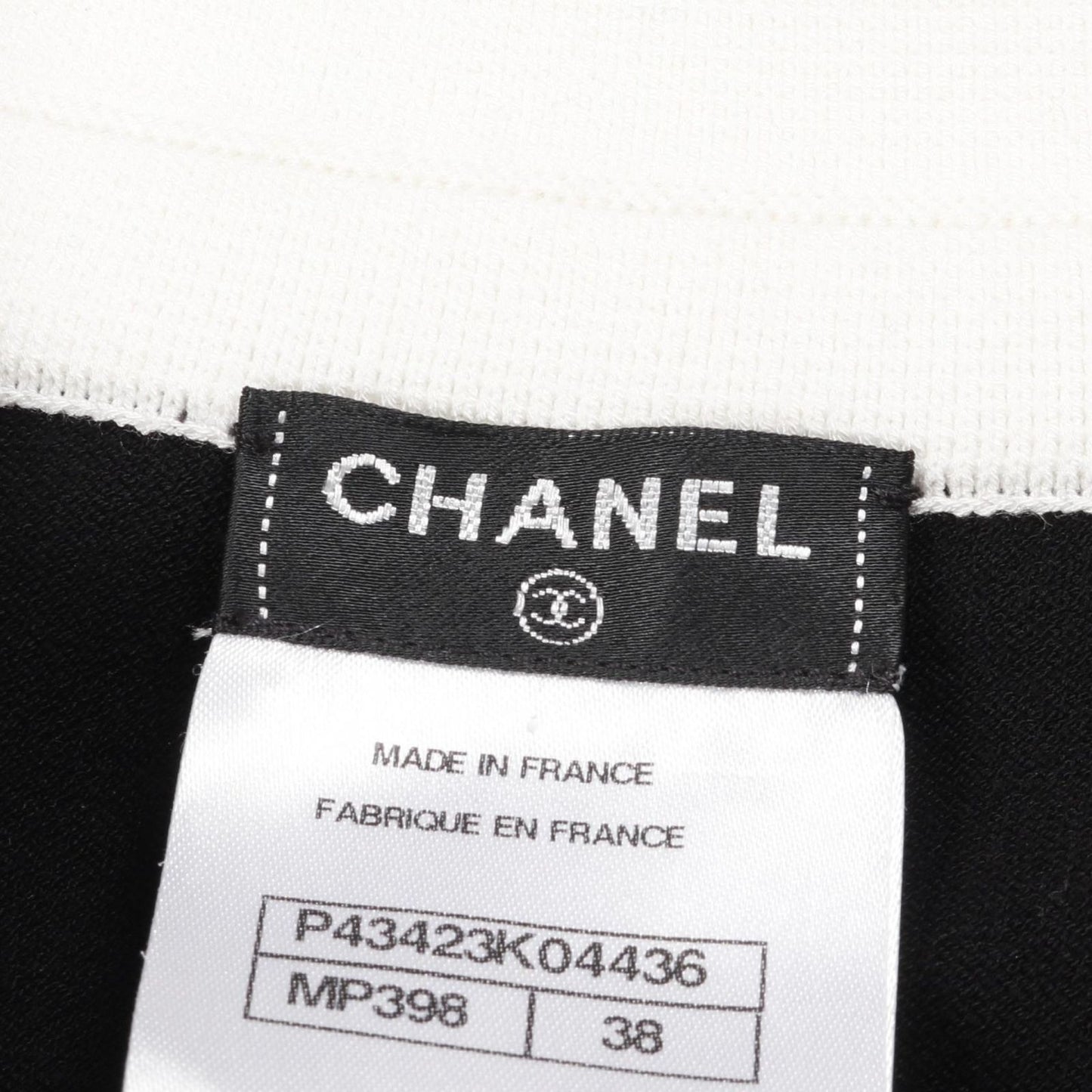 CHANEL Coco Mark Button Dress - Timeless Elegance in Black & White