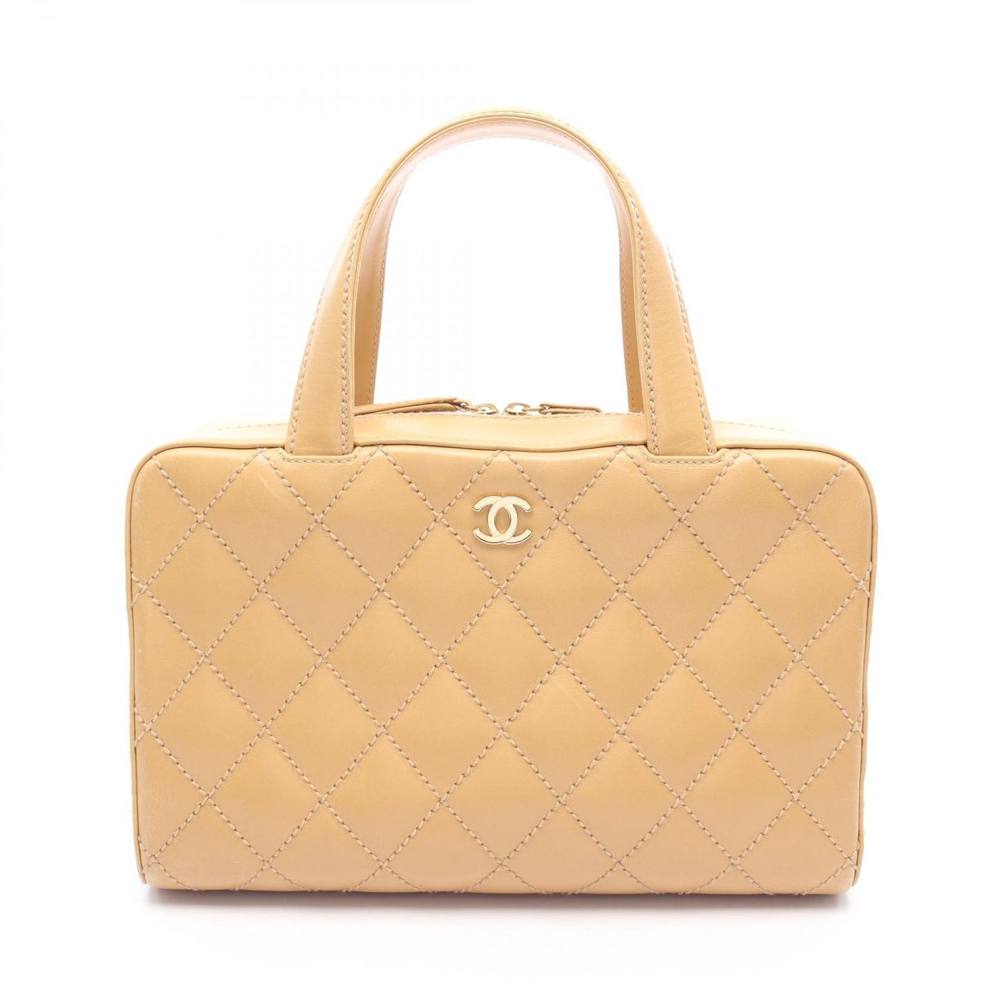 CHANEL Wild Stitch Tote Bag in Beige Leather - Timeless Elegance