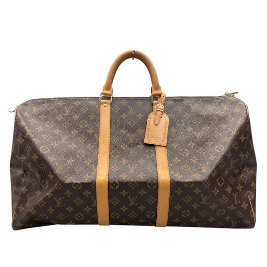 Louis Vuitton Keepall 55 Monogram Canvas Unisex Boston Bag