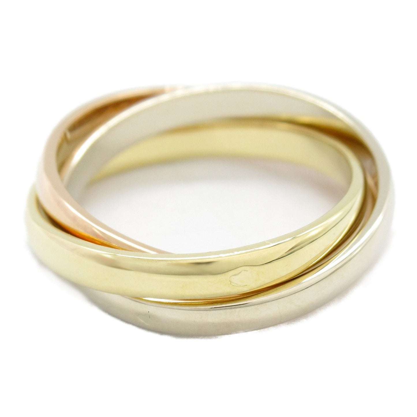 CARTIER Trinity Ring in K18 Yellow, White & Pink Gold - Size 13