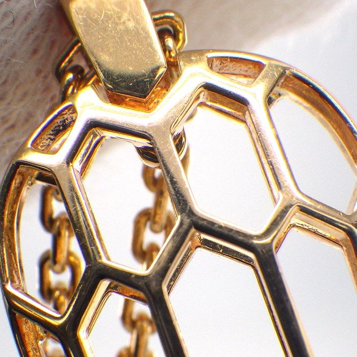 BVLGARI Serpenti Small Snake Motif Necklace with Amethyst