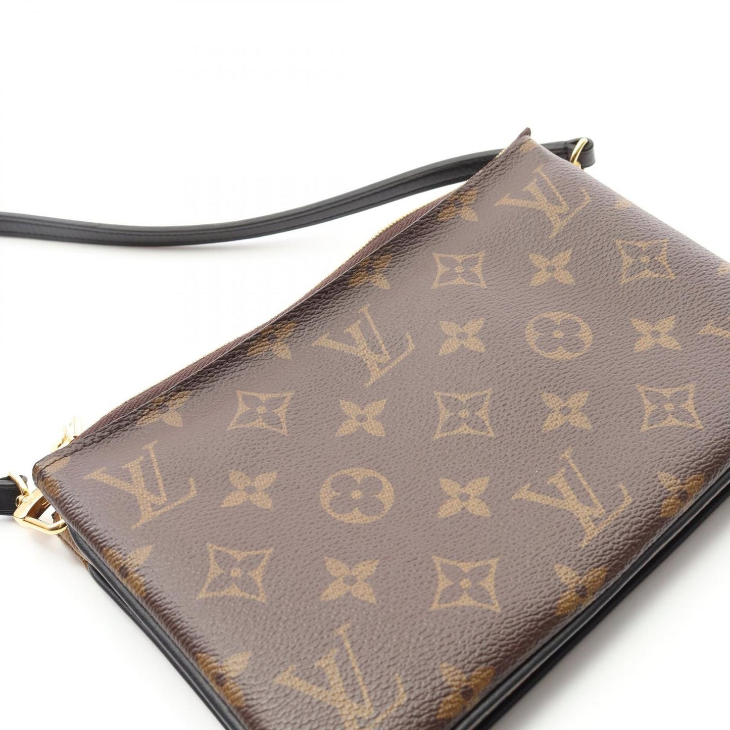 Louis Vuitton Monogram Giant Reverse Double Zip Shoulder Bag