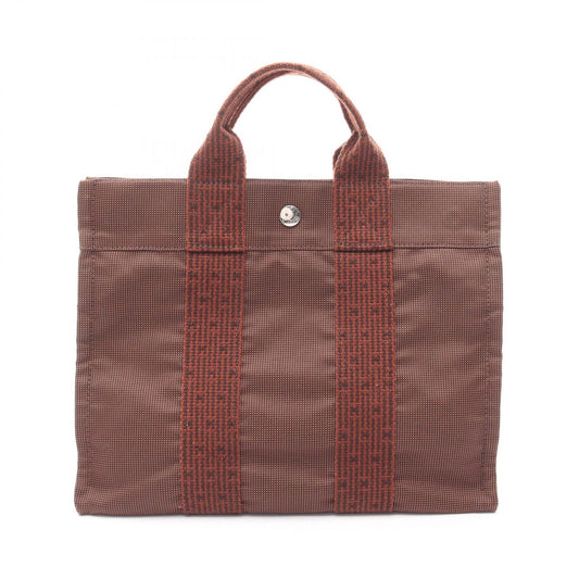 HERMES Élan Line PM Tote Bag in Brown Canvas - Exquisite Craftsmanship