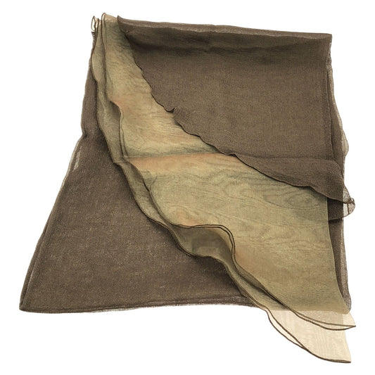 Emporio Armani Brown Silk Scarf - Timeless Elegance