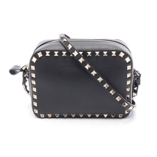 Valentino Rockstud Shoulder Bag in Black Leather - Timeless Elegance